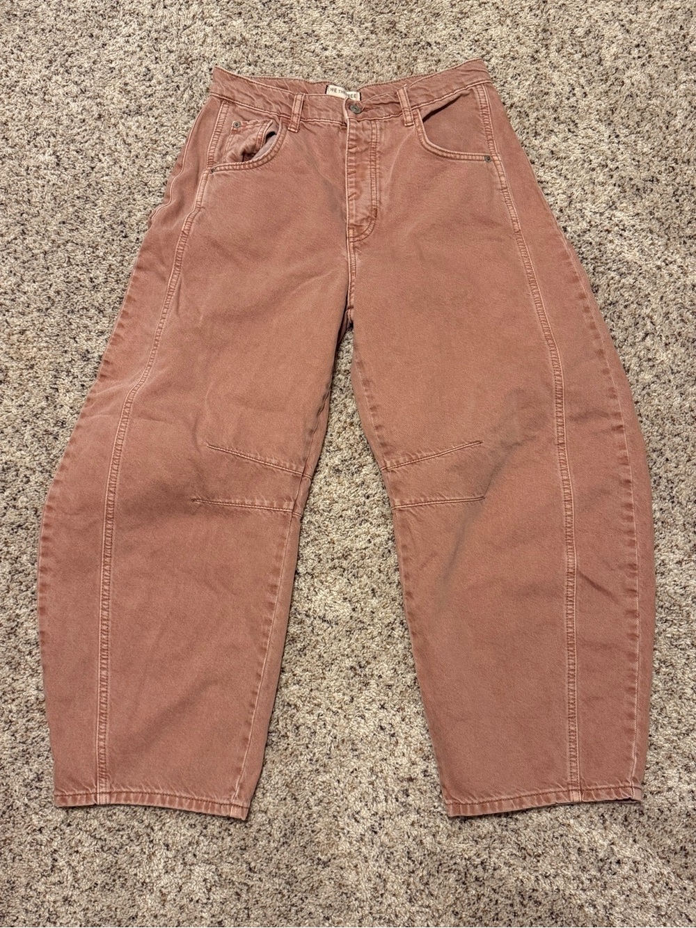 We The Free Good Luck Mid-Rise Barrel Jeans - Sunsetter